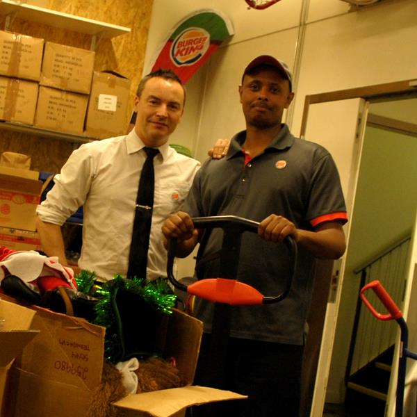 Arbeidsgiverteam Thomas Hammeren  og Abdessalam Ahmet Abukar