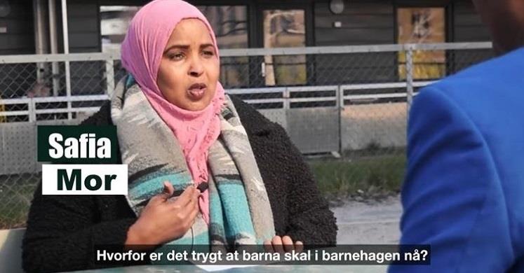 Skjermdump fra en av prosjektets informasjonsfilmer.