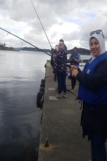 Friluftsgruppen på fisketur