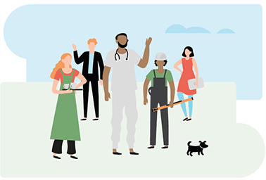 Illustrasjon etnisk mangfold